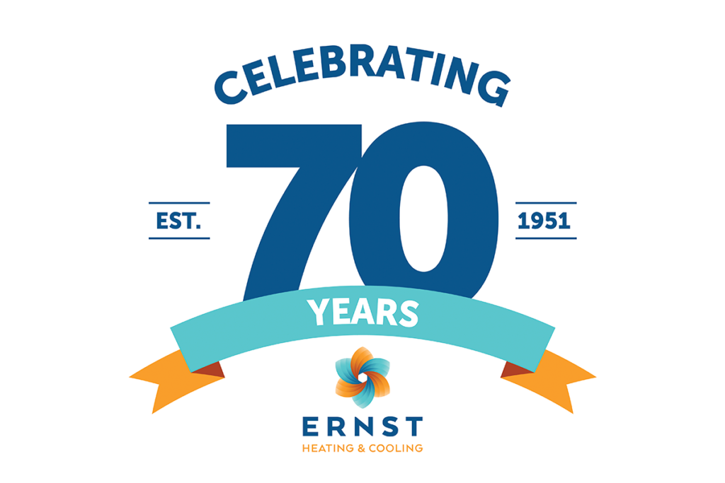 Ernst 70th anniversary logo